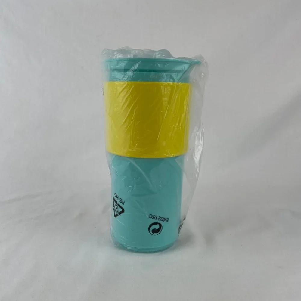 Tupperware Eco To Go Tumbler Aruba Sunkissed Hot Cold Cup‎ Yellow Blue NEW